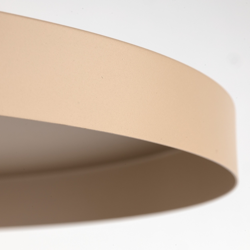 Lampadario a sospensione con filo SILA 1xE27/15W/230V diametro 40 cm beige/color mattone