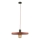 Lampadario a sospensione con filo SILA 1xE27/15W/230V diametro 40 cm color mattone/verde