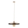 Lampadario a sospensione con filo SILA 1xE27/15W/230V diametro 40 cm marrone/beige