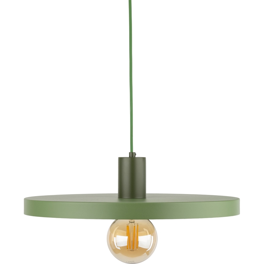 Lampadario a sospensione con filo SILA 1xE27/15W/230V diametro 40 cm verde