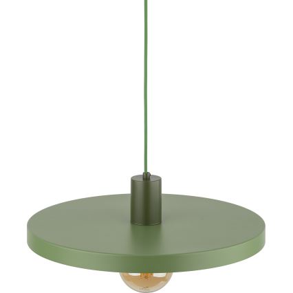 Lampadario a sospensione con filo SILA 1xE27/15W/230V diametro 40 cm verde
