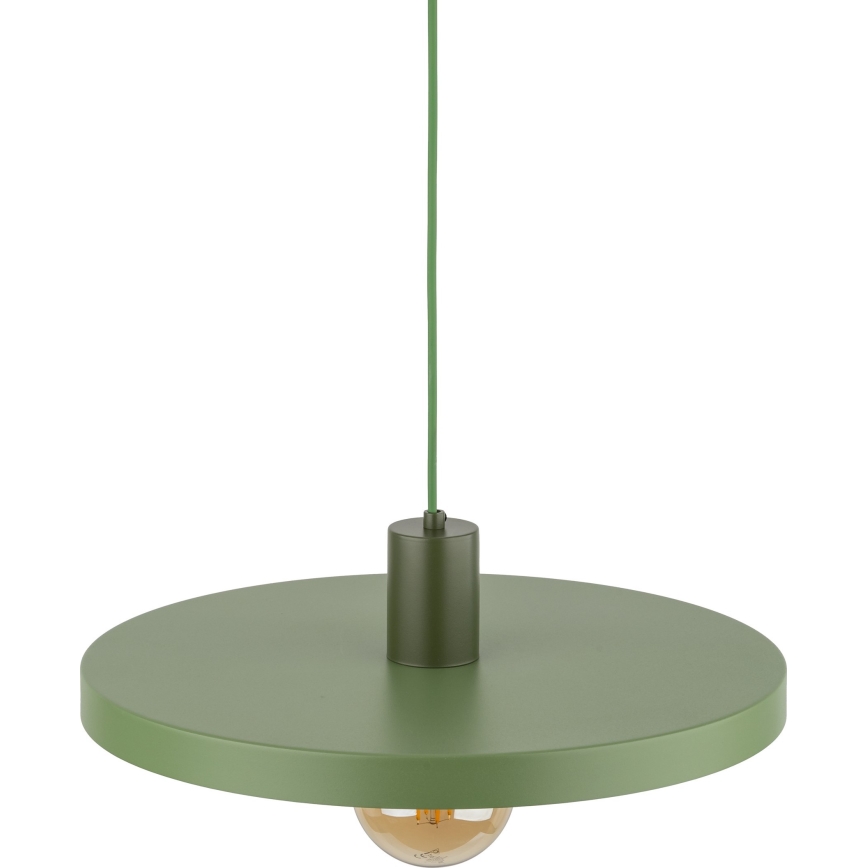 Lampadario a sospensione con filo SILA 1xE27/15W/230V diametro 40 cm verde