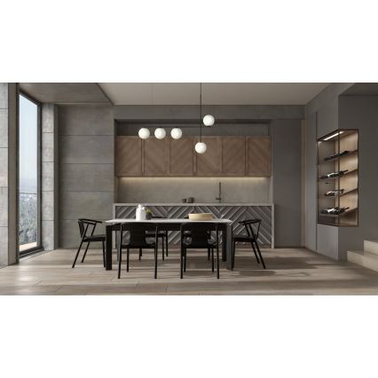 Lampadario a sospensione con filo SILIA 5xG9/12W/230V nero