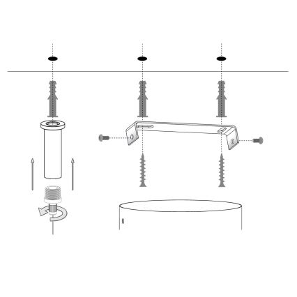 Lampadario a sospensione con filo SILIA 6xG9/12W/230V nero