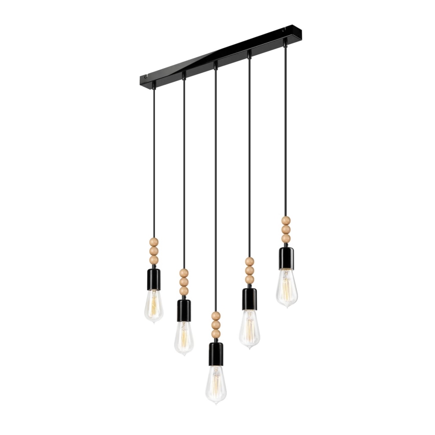 Lampadario a sospensione con filo SIMON 5xE27/60W/230V