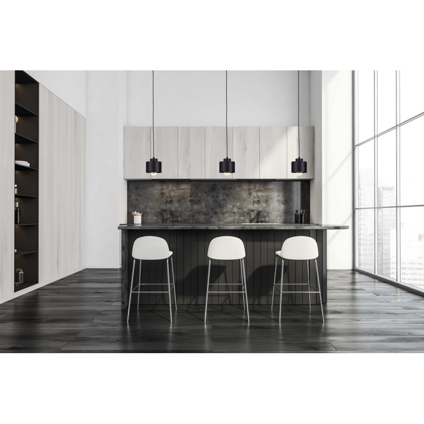 Lampadario a sospensione con filo SIMPLY BLACK 1xE27/60W/230V