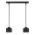 Lampadario a sospensione con filo SIMPLY BLACK 2xE27/60W/230V