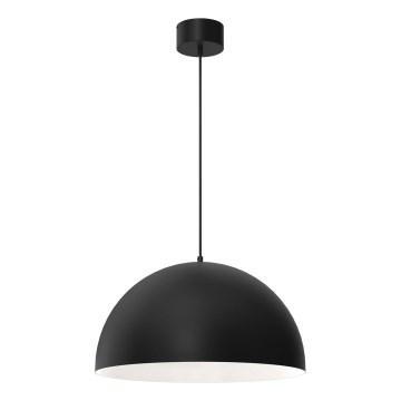 Lampadario a sospensione con filo SINGLE 1xE27/60W/230V diametro 50 cm nero/bianco