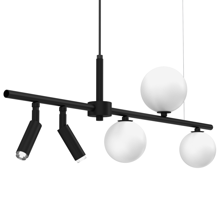 Lampadario a sospensione con filo SIRIO 5xG9/25W/230V nero