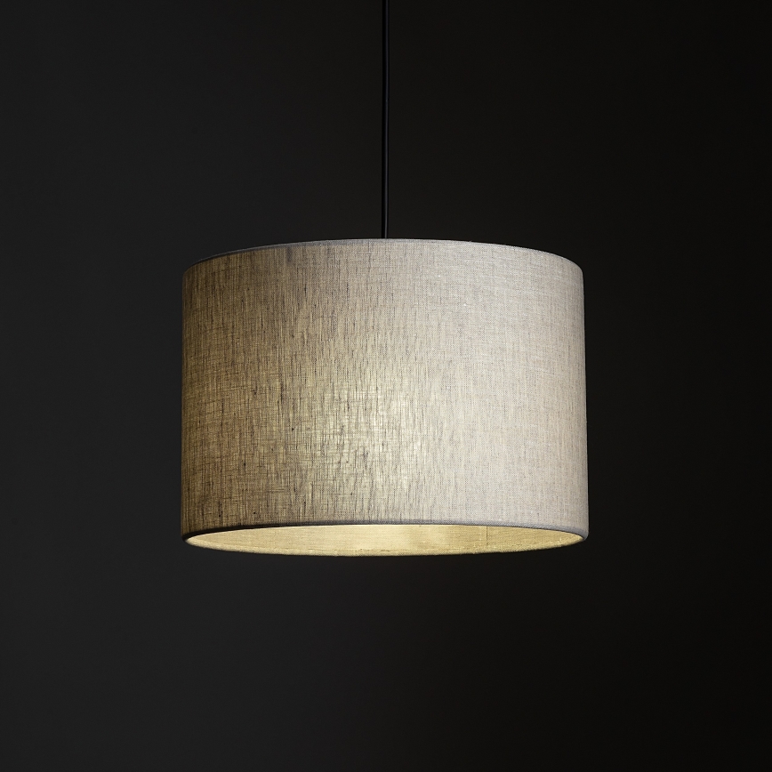 Lampadario a sospensione con filo per sistema a binario trifase TRACER 1xE27/15W/230V diametro 30 cm nero/grigio