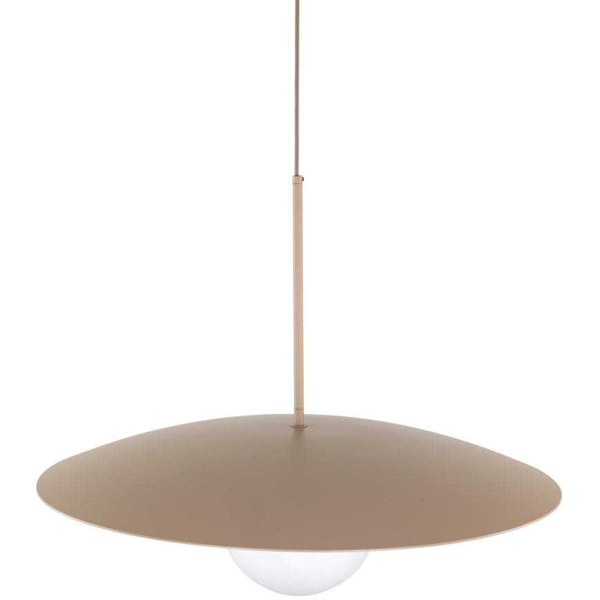 Lampadario a sospensione con filo SLATE 1xE27/15W/230V diametro 65 cm beige