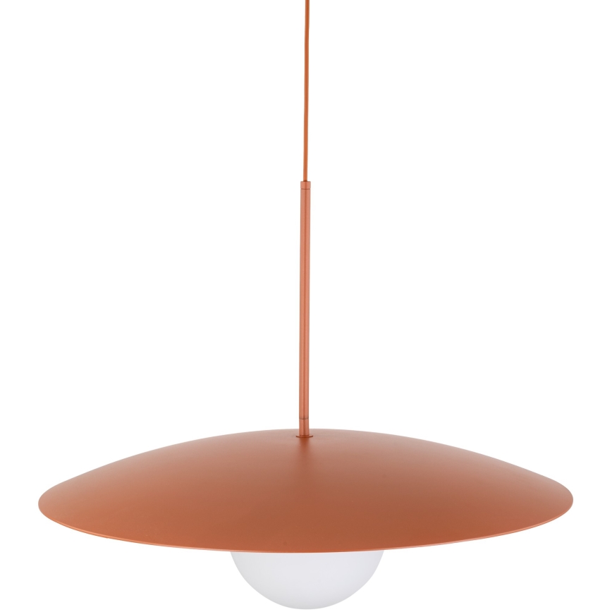 Lampadario a sospensione con filo SLATE 1xE27/15W/230V diametro 65 cm color mattone