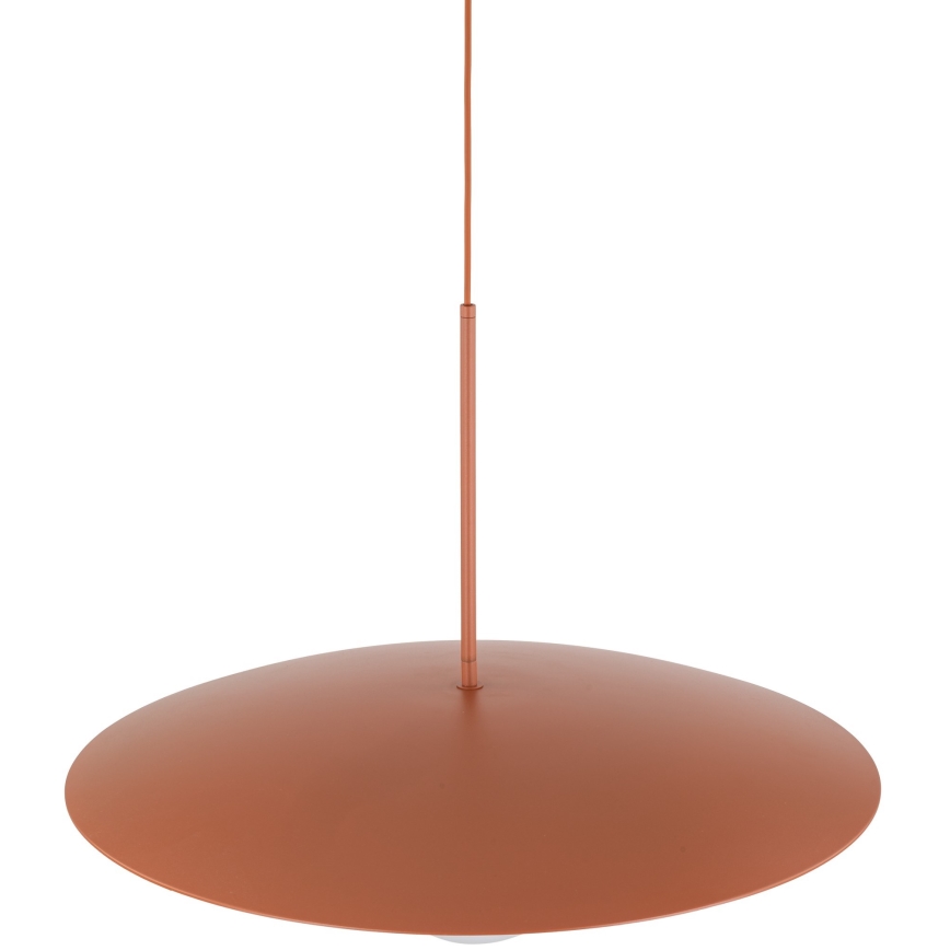 Lampadario a sospensione con filo SLATE 1xE27/15W/230V diametro 65 cm color mattone