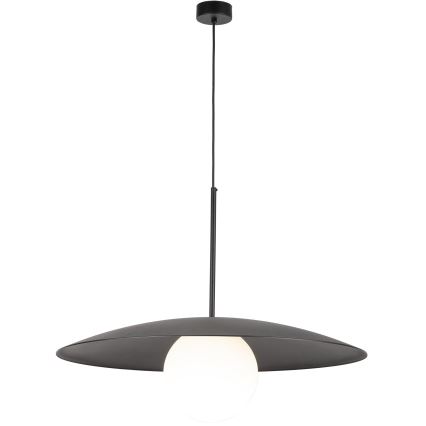 Lampadario a sospensione con filo SLATE 1xE27/15W/230V diametro 65 cm nero