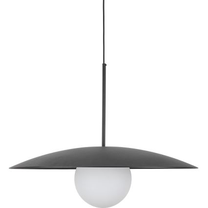 Lampadario a sospensione con filo SLATE 1xE27/15W/230V diametro 65 cm nero