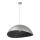 Lampadario a sospensione con filo SOLARIS 1xE27/60W/230V diametro 48 cm argento/nero