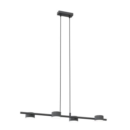 Lampadario a sospensione con filo SORA 4xGX53/12W/230V nero