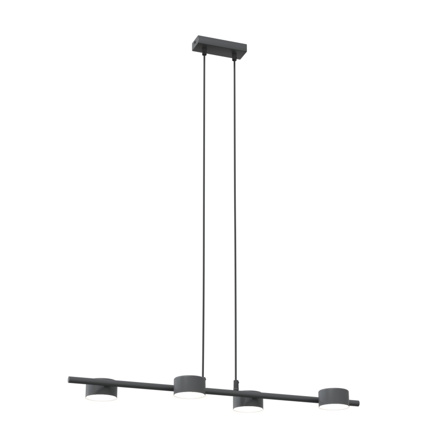 Lampadario a sospensione con filo SORA 4xGX53/12W/230V nero