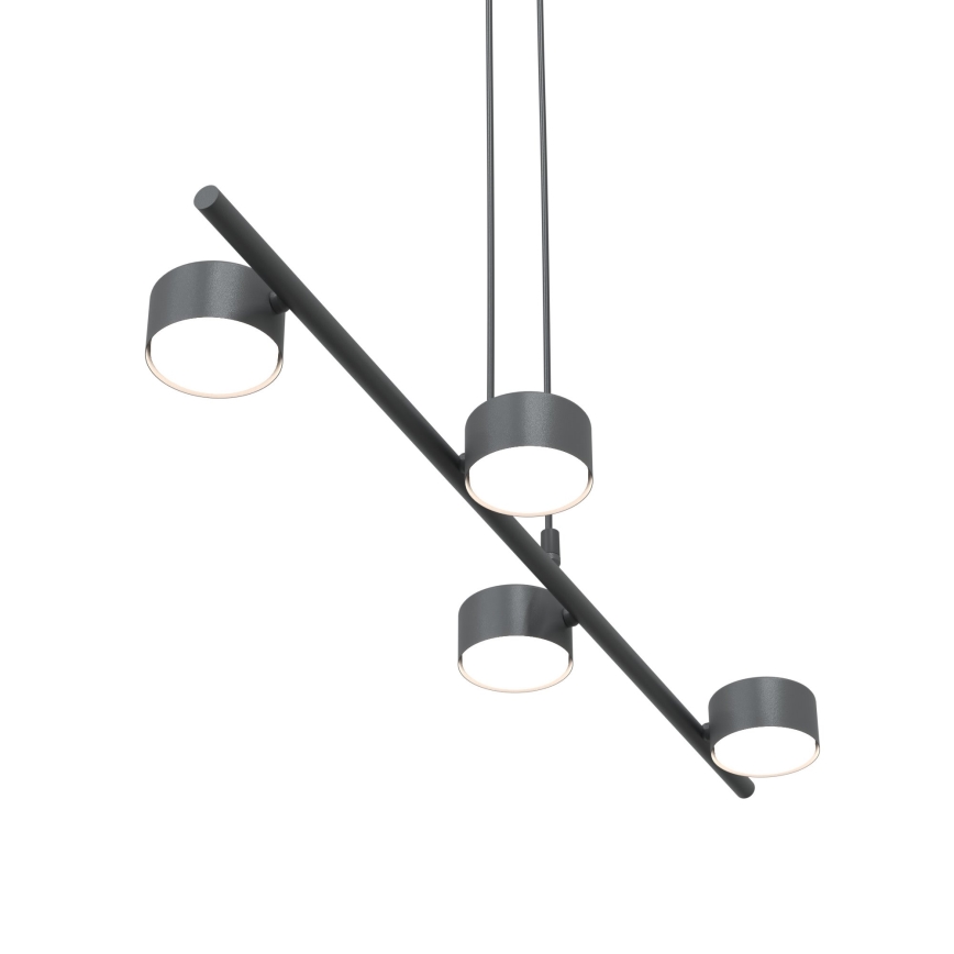 Lampadario a sospensione con filo SORA 4xGX53/12W/230V nero