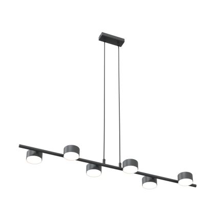Lampadario a sospensione con filo SORA 6xGX53/12W/230V nero