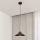 Lampadario a sospensione con filo SORAPIS 1xE27/15W/230V nero