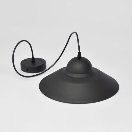 Lampadario a sospensione con filo SORAPIS 1xE27/15W/230V nero