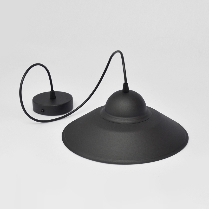Lampadario a sospensione con filo SORAPIS 1xE27/15W/230V nero