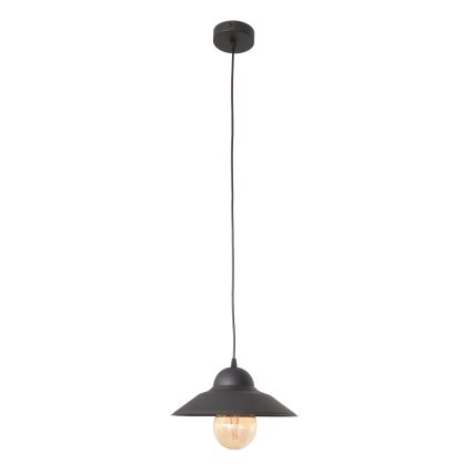 Lampadario a sospensione con filo SORAPIS 1xE27/15W/230V nero