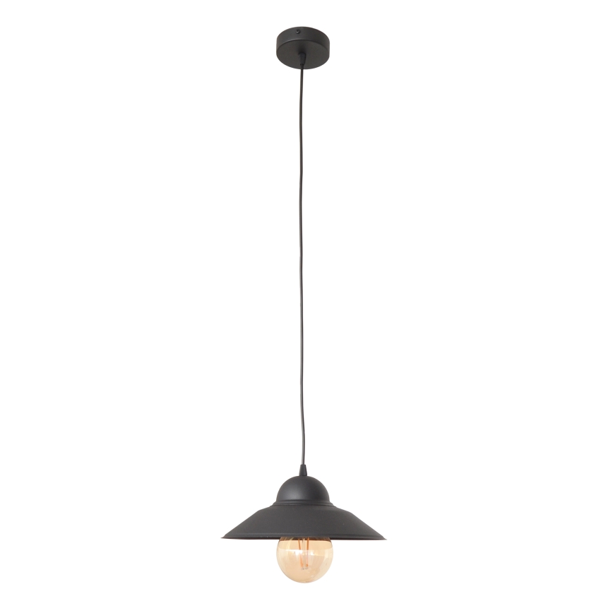 Lampadario a sospensione con filo SORAPIS 1xE27/15W/230V nero