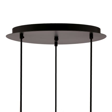 Lampadario a sospensione con filo SPIEGA 3xE27/60W/230V oro/nero