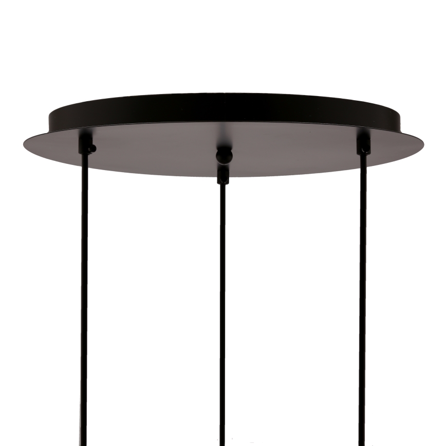 Lampadario a sospensione con filo SPIEGA 3xE27/60W/230V oro/nero