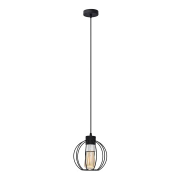 Lampadario a sospensione con filo STARLIGHT 1xE27/15W/230V nero/argento