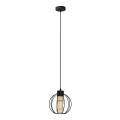 Lampadario a sospensione con filo STARLIGHT 1xE27/15W/230V nero/oro