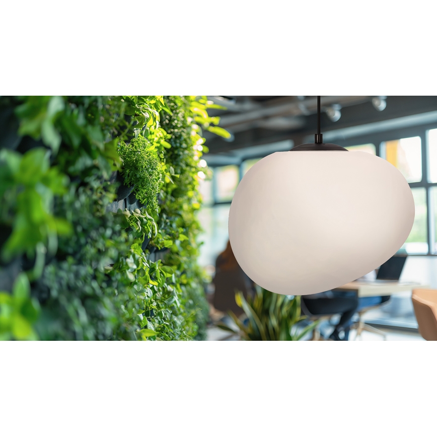 Lampadario a sospensione con filo STONES 1xE27/40W/230V diametro 30 cm