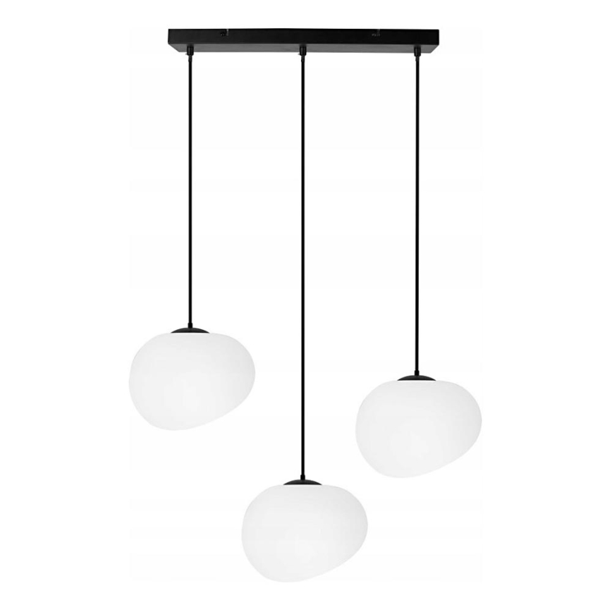 Lampadario a sospensione con filo STONES 3xE27/40W/230V