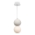 Lampadario a sospensione con filo STRING 1xG9/4W/230V bianco