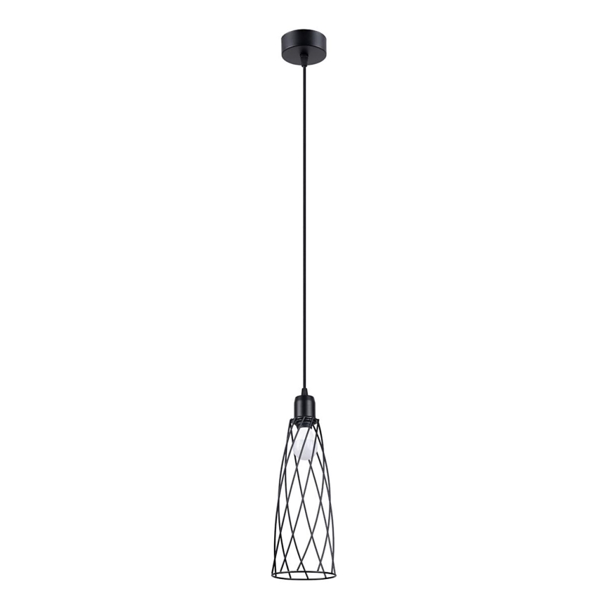 Lampadario a sospensione con filo SUBA 1xE27/15W/230V nero