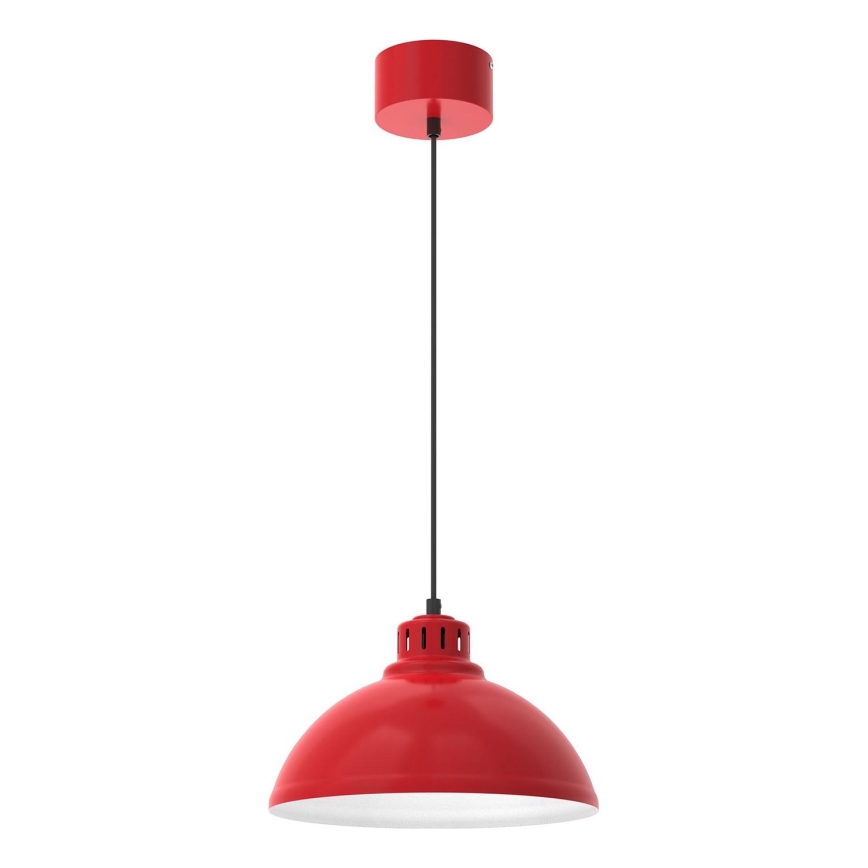 Lampadario a sospensione con filo SVEN 1xE27/15W/230V rosso