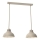 Lampadario a sospensione con filo SVEN 2xE27/15W/230V beige