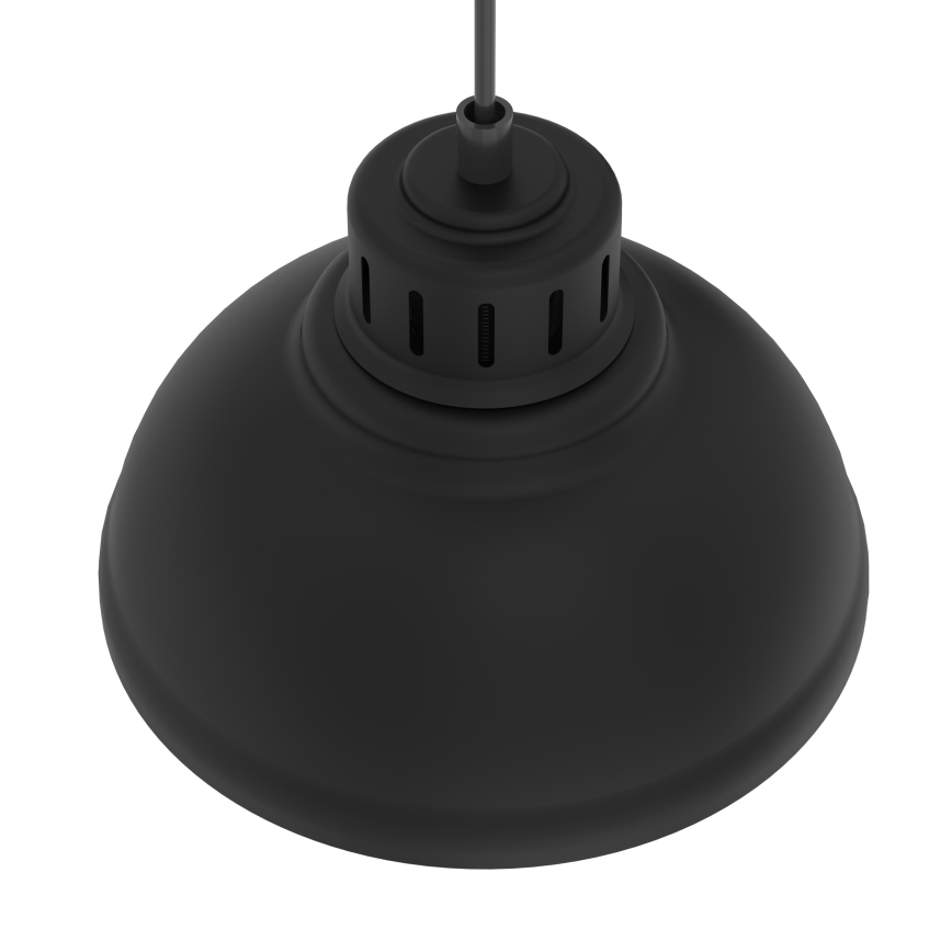 Lampadario a sospensione con filo SVEN 2xE27/15W/230V nero