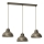 Lampadario a sospensione con filo SVEN 3xE27/15W/230V ottone