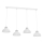 Lampadario a sospensione con filo SVEN 4xE27/15W/230V bianco