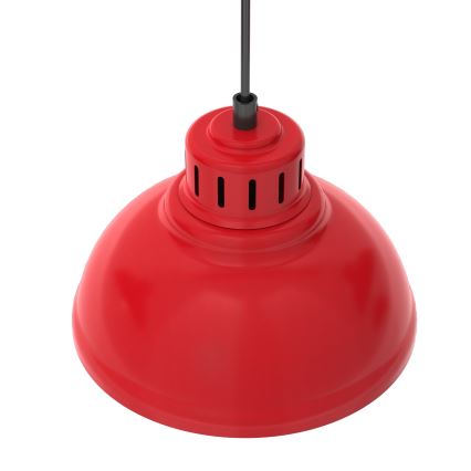 Lampadario a sospensione con filo SVEN 4xE27/15W/230V rosso