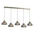 Lampadario a sospensione con filo SVEN 5xE27/15W/230V ottone