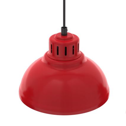 Lampadario a sospensione con filo SVEN 5xE27/15W/230V rosso