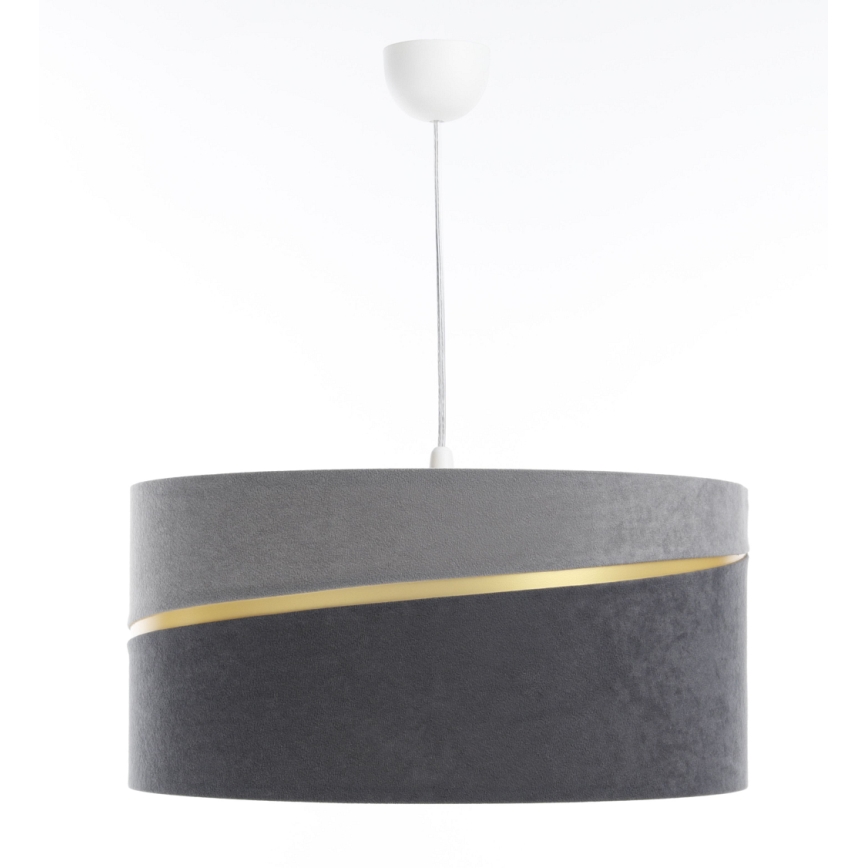 Lampadario a sospensione con filo SWING 1xE27/60W/230V grigio/oro