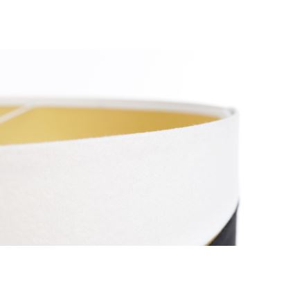 Lampadario a sospensione con filo SWING 1xE27/60W/230V nero/bianco/oro