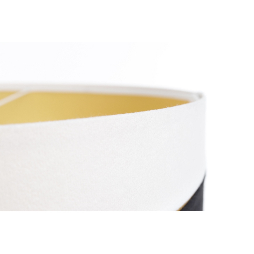 Lampadario a sospensione con filo SWING 1xE27/60W/230V nero/bianco/oro