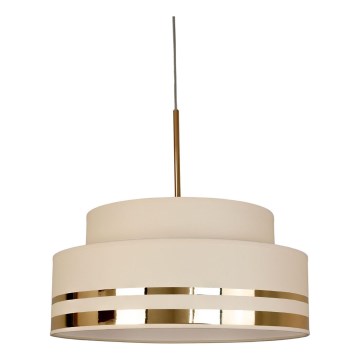 Lampadario a sospensione con filo TAMI 1xE27/60W/230V beige/oro