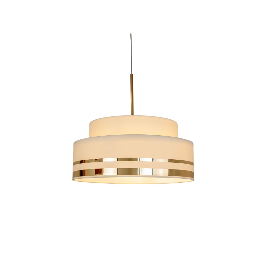 Lampadario a sospensione con filo TAMI 1xE27/60W/230V beige/oro